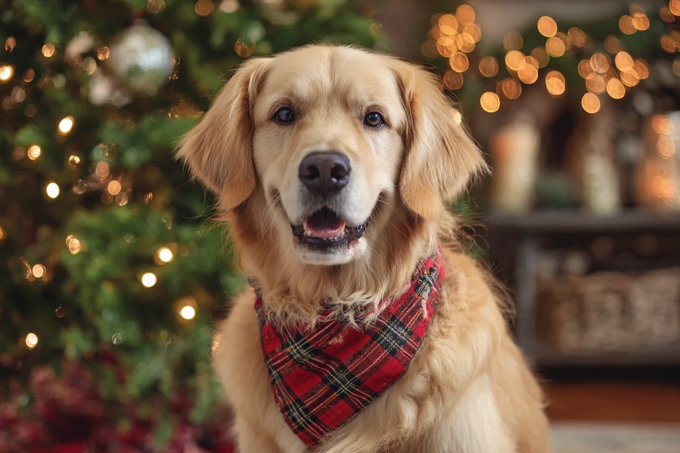Holiday dog photography Christmas card session South Shore Massachusetts